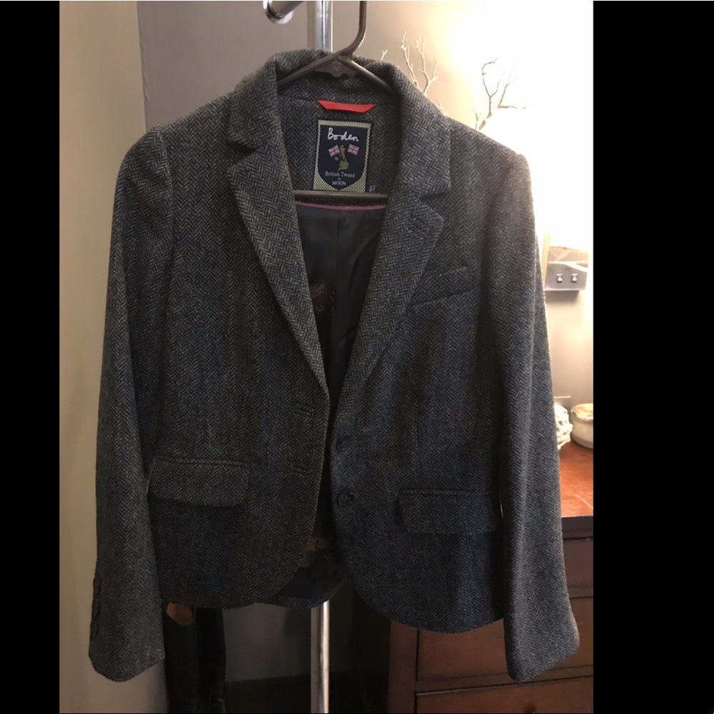 Boden British Tweed by Moon Blazer. New! Size US 2